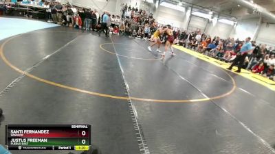 165 lbs Semifinal - Justus Freeman, Pueblo East vs Santi Fernandez, Windsor