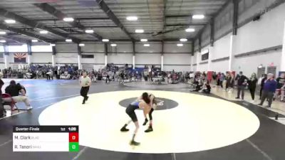 88 lbs Quarterfinal - Mason Clark, BlackCat WC vs Richard Tanori, Sahuarita Mustangs Wrestling