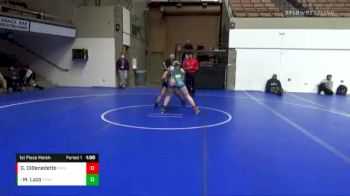 138 lbs 1st Place Match - Madeline Lazo, Evergreen Valley Wrestling Club vs Gianna DiBenedetto, Swamp Monsters Wrestling Club