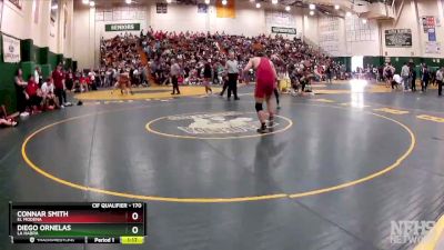 170 lbs Champ. Round 2 - Connar Smith, El Modena vs Diego Ornelas, La Habra