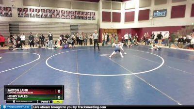 67 lbs Cons. Round 2 - Henry Hales, Herriman vs Jaxton Lamb, Cougars Wrestling Club