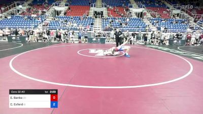 132 lbs Cons 32 #2 - Elijah Banks, Colorado vs Carson Exferd, Idaho