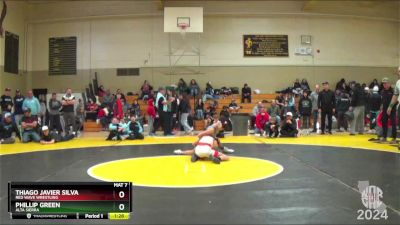 89 lbs Quarterfinal - Thiago Javier Silva, Red Wave Wrestling vs Phillip Green, Alta Sierra