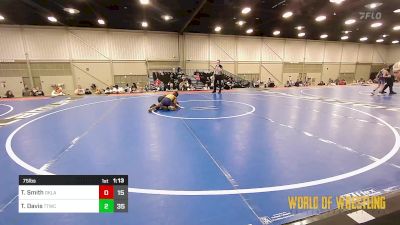 75 lbs Rr Rnd 4 - Tracker Smith, Oklahoma Boys 9U vs Tajuan Davis, Team Tulsa NDT