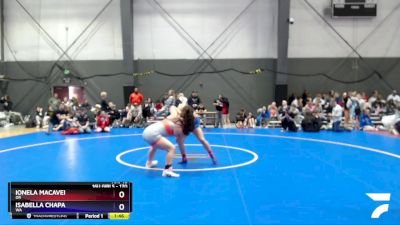 170 lbs Quarterfinal - Ionela Macavei, OR vs Isabella Chapa, WA