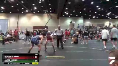 130 lbs Round 3 (6 Team) - Austin Ulberg, Ares Black vs Jacob Harris, Mi Mafia Black