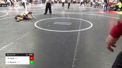 90 lbs Round Of 32 - Mack Apel, North Allegheny vs Trevor Shearer, Apollo-Ridge