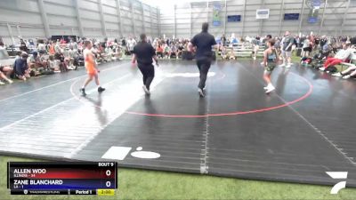 94 lbs Quarters & 1st Wb (16 Team) - Allen Woo, Illinois vs Zane Blanchard, LA