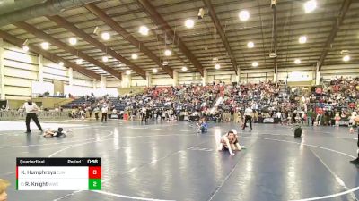 75 lbs Quarterfinal - River Knight, Wasatch Wrestling Club vs Kempson Humphreys, Cedar Jr. Wrestling