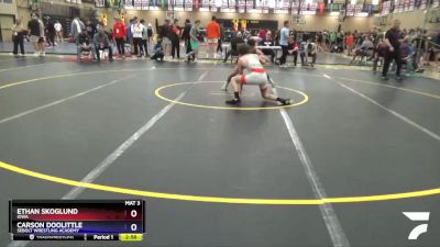 126 lbs Quarterfinal - Ethan Skoglund, Iowa vs Carson Doolittle, Sebolt Wrestling Academy