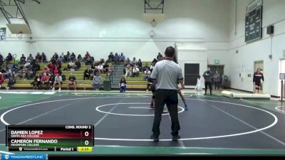 125 lbs Cons. Round 2 - Damien Lopez, Santa Ana College vs Cameron Fernando, Moorpark College