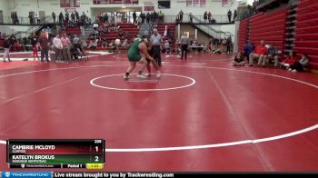 235 lbs Round 3 - Katelyn Brokus, Dubuque Hempstead vs Cambrie McLoyd, Clinton