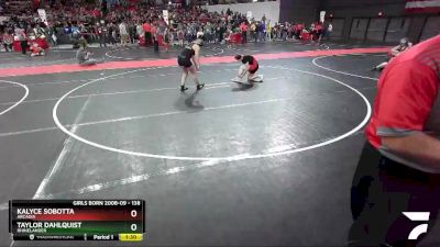 138 lbs Cons. Round 5 - Taylor Dahlquist, Rhinelander vs Kalyce Sobotta, Arcadia