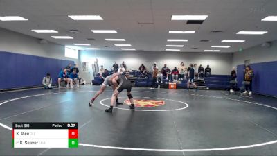 132 lbs Cons. Round 5 - Keegan Seaver, Fairview vs Kaden Rice, Cleveland