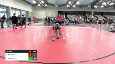 106 lbs Rr Rnd 7 - Dylan Meyers, Refinery Wrestling Youth vs Vincenzo Anello, M2TC Red