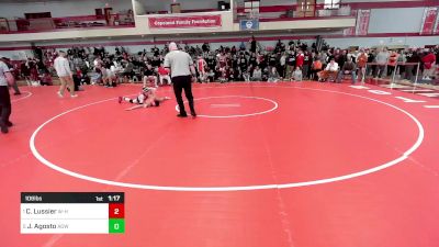 106 lbs Semifinal - Charlie Lussier, Whitman-Hanson vs Jordan Agosto, Agawam