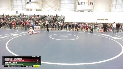 120 lbs Cons. Round 3 - Jackson Watson, Elmira Junior Wrestling Club vs Ben Frazier, Journeymen Wrestling Club