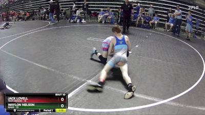 100 lbs Finals (8 Team) - Jack Lovell, Team Oregon vs Waylon Nelson, Idaho