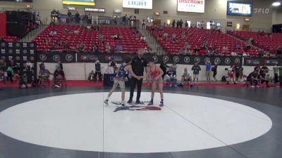 41 kg Quarters - Keegan Bassett, Young Guns Wrestling Club vs Hezekiah Worthington, Newberg High School Wrestling