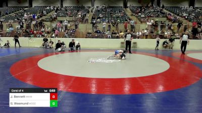 46 lbs Consi Of 4 - James Bennett, Bremen Takedown Club vs Graham Wasmund, Woodland Wrestling