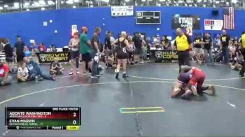 96 lbs Finals (8 Team) - Adonte Washington, American Gladiators-Red vs Evan Marvin, Untouchables Purple
