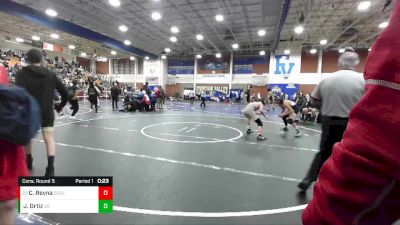 132 lbs Cons. Round 5 - Calen Reyna, Servite vs Jeremy Ortiz, San Dimas