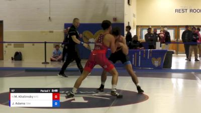 67 lbs Champ. Round 2 - Maddox Khalimsky, NMU-National Training Center vs Joel Adams, The Best Wrestler