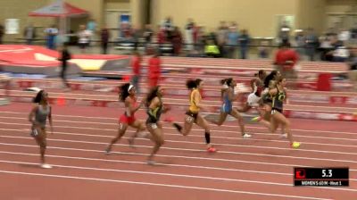 Women's 60m, Round 2 Heat 1 - Hannah Cunliffe Runs All-Conditions Collegiate Record!