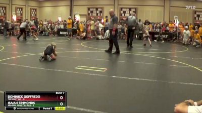 49 lbs Semis & 1st Wrestleback (8 Team) - Isaiah Simmonds, Armory Athletics Red vs Dominick Goffredo, The Hunt WC