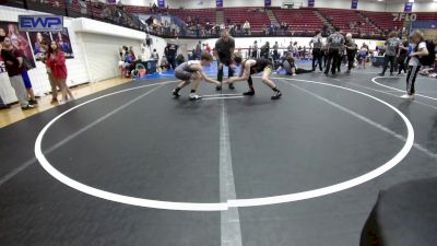 100 lbs 3rd Place - Wyatt Strick, Lawrence Elite vs Kanyon Fryar, Choctaw Ironman Youth Wrestling