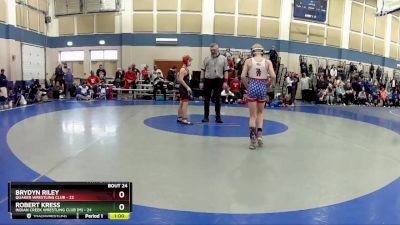 84 lbs Placement - Robert Kress, Indian Creek Wrestling Club (M) vs Brydyn Riley, Quaker Wrestling Club