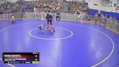 40 lbs Round 2 - Banks Bonawitz, Mat Sense Wrestling Club vs Easton Saltenberger, Patriot Mat Club