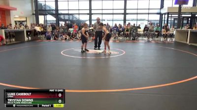 B-23 lbs Quarterfinal - Trystan Downs, Belle Plaine Wrestling vs Luke Casebolt, LMWC