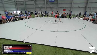 182 lbs 2nd Place Match (16 Team) - Cy Fowler, Tennessee vs Kriecg Roe, Georgia BLACK