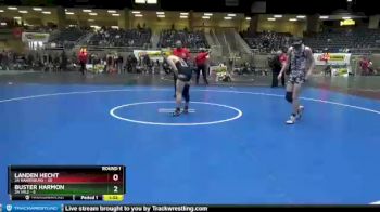 145 lbs Round 1 (4 Team) - Landen Hecht, 3A Harrisburg vs Buster Harmon, 3A Vale