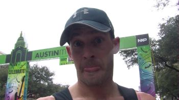 Joe Thorne talks mental toughness after winning a humid Austin Marathon