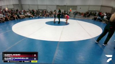 106 lbs Placement Matches (16 Team) - Alexsys Jacquez, Colorado vs Elizabeth Valenzuela Smith, Arizona Black