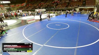 108 lbs Cons. Round 4 - Jeremiah Zuniga, Socal Grappling Wrestling Club vs Dutch Banks, Legacy Wrestling Center