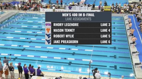 Big 12 Men's 400 IM: Final