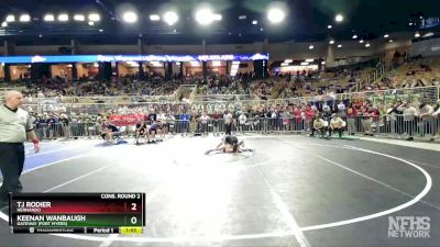 1A 138 lbs Cons. Round 2 - Keenan Wanbaugh, Gateway (Fort Myers) vs TJ Rodier, Hernando