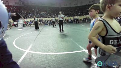 55 lbs Round Of 32 - Kyle Gilbreath, Geary Youth Wrestling vs Forrest Neal, Division Bell Wrestling