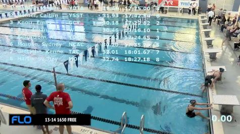 NC SC Age Group Champs Men's 13-14 1650 Freestyle