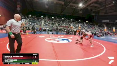 4A-126 lbs Cons. Round 3 - Malachi Patterson, Star Valley vs Hunter Boss, Jackson Hole