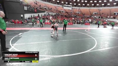 110 lbs 5th Place Match - Sam Fortmann, Muskego vs Vincent Keao, Crandon Cardinals