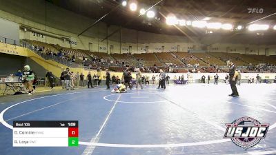 105 lbs 2nd Place - Davis Cornine, Sedalia Youth Wrestling Club vs Rambo Loya, Dumas Wrestling Club