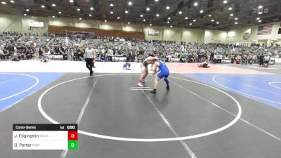 175 lbs Consolation - John Edgington, Wheatland Union HS vs Damian Porter, PorterHouse