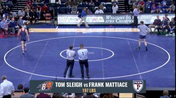 197 lbs Final - Tom Sleigh, Bucknell vs Frank Mattiace, Penn