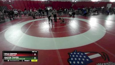 93 lbs Quarterfinal - Easton Thayer, Waterford Youth Wrestling Club vs Nyle Crippen, DC Elite Wrestling