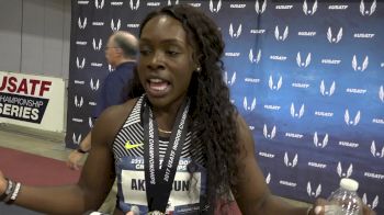 Morolake Akinosun after winning her first US title
