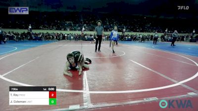 73 lbs Quarterfinal - Tyton Ray, Prodigy Elite Wrestling vs Jasper Coleman, Lawton Legends Youth Wrestling